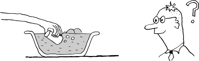 In de belletjes zit lucht