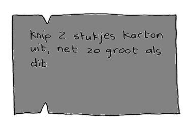 Knip twee kartonnetjes