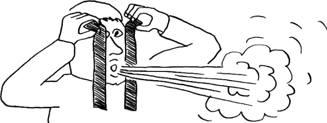 Blaas tussen de papiertjes